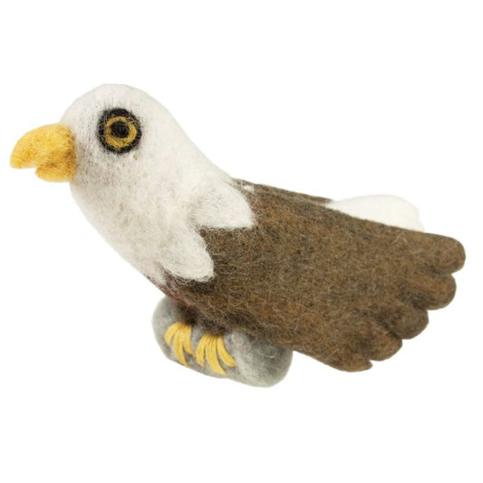 Bald Eagle Woolie Bird Ornament