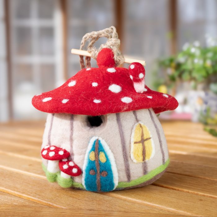 Forest Mushroom Birdhouse