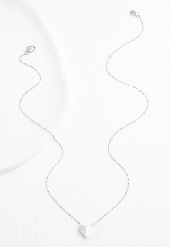 Alexis Silver Heart Necklace