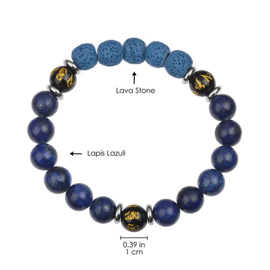 Mantra Mala Lapis Lazuli Bracelet