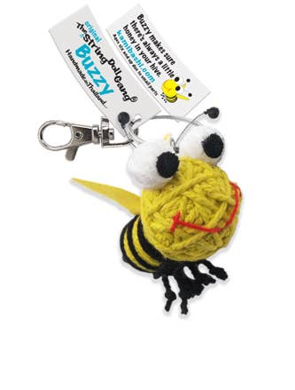 Buzzy the Bee String Doll Keychain