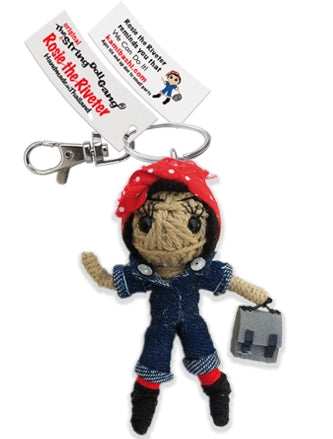 Rosie The Riveter Doll Keychain