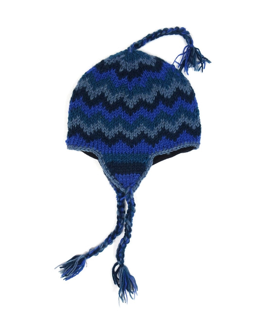 Wool Striped Trapper Hat