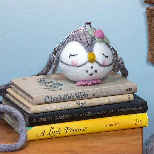 Olivia Owl Felt Clutch