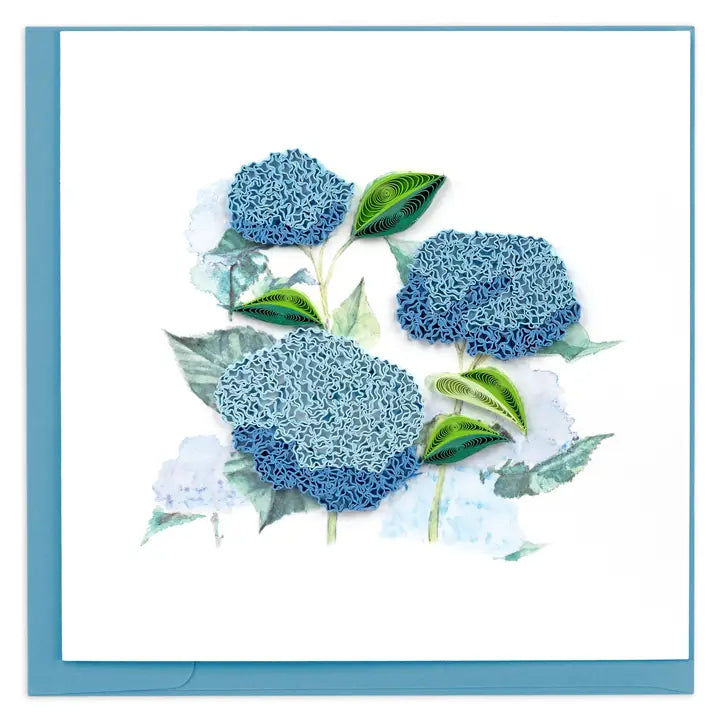Wild Hydrangeas Quilling Card