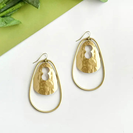 Enfolded Teardrop Earrings