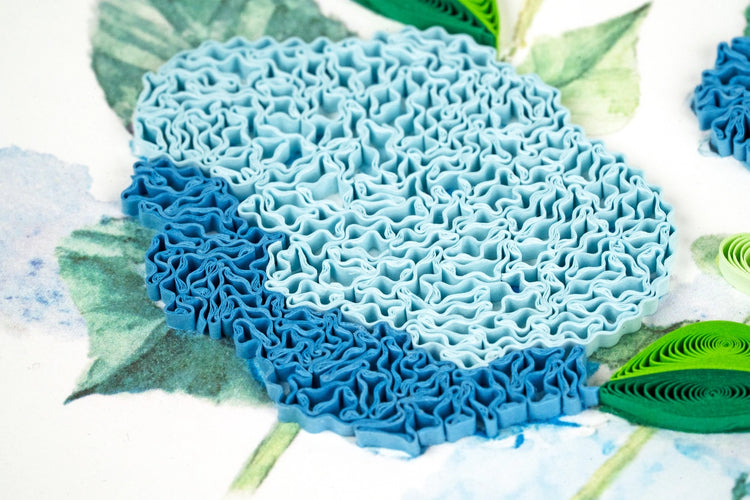 Wild Hydrangeas Quilling Card