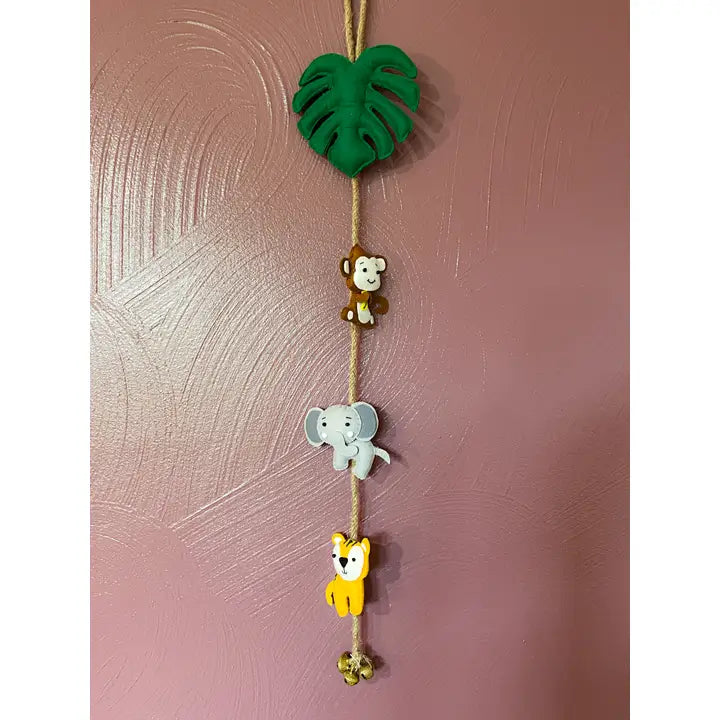 Felt Jungle Animal Garland Wall Hanging