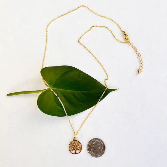 Brass Tree Of Life Necklace