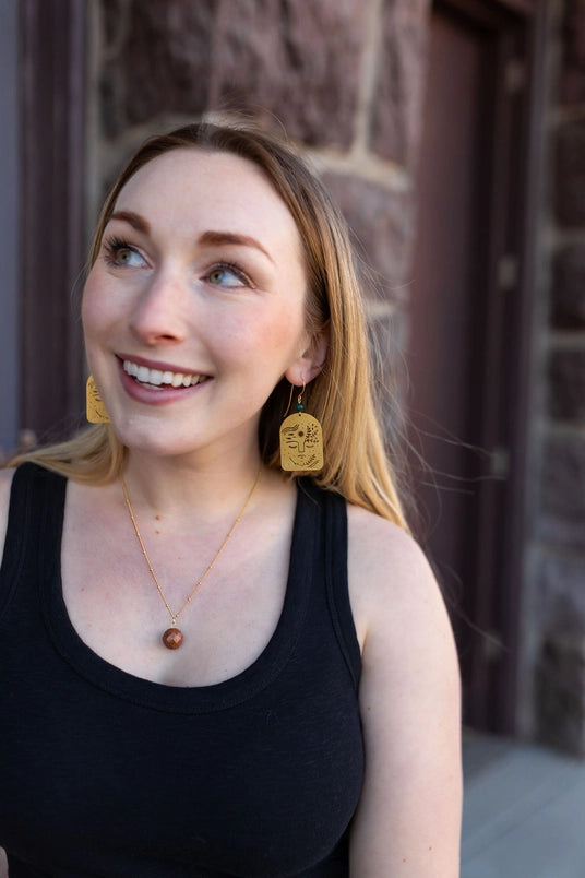 Jade Empowered Woman Earrings