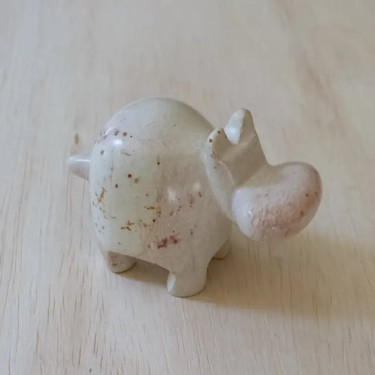 Natural Soapstone Hippo