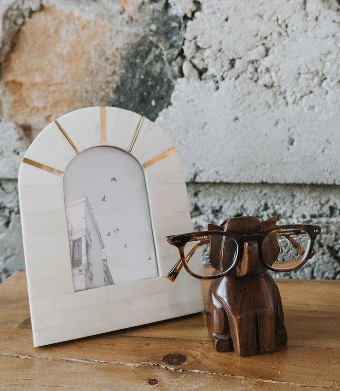 Wooden Elephant Eyeglass Holder