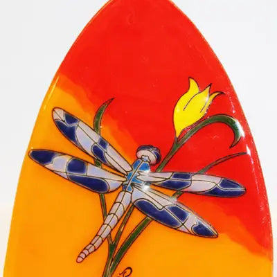 Orange Background Dragonfly Night Light