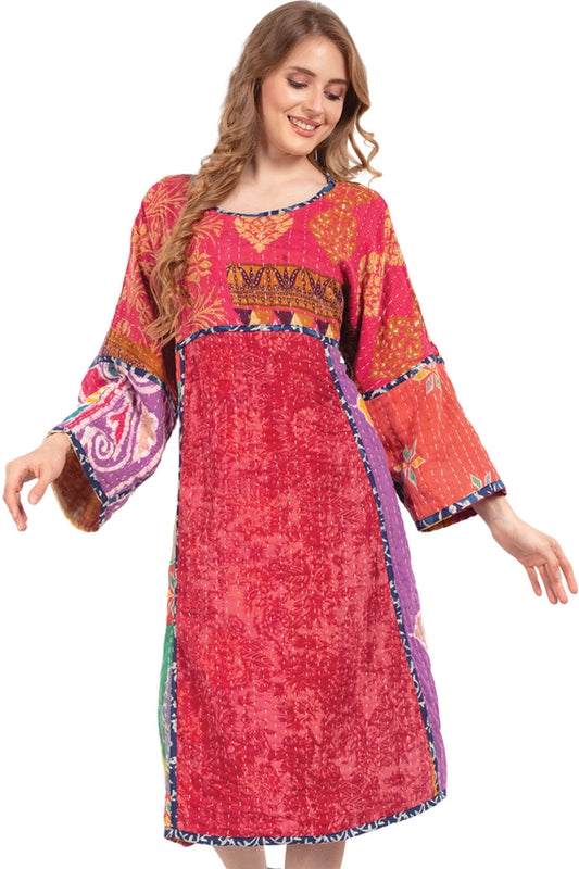 Reversible Kantha Sari Dress