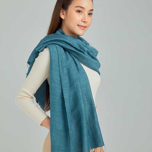 Silk and Cotton Blend Shawl