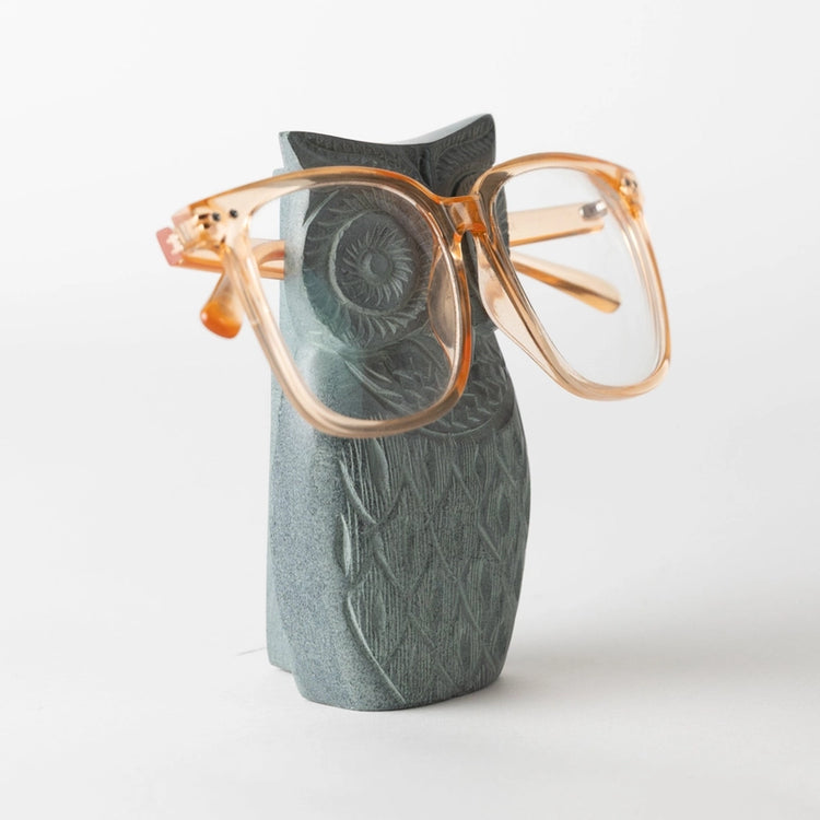 Soapstone Owl Eyeglass Holder