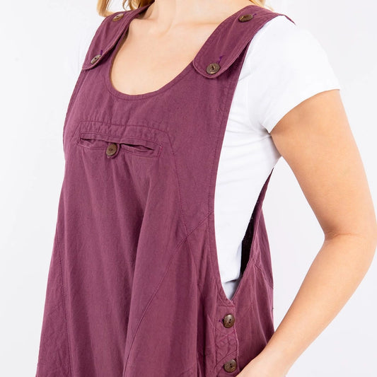 Cotton Overall Pocket Dress