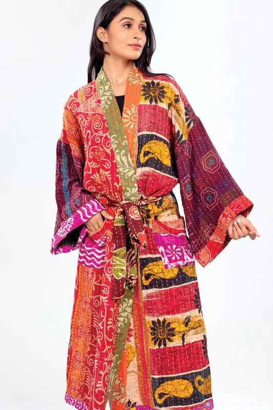 Kantha Patchwork Robe