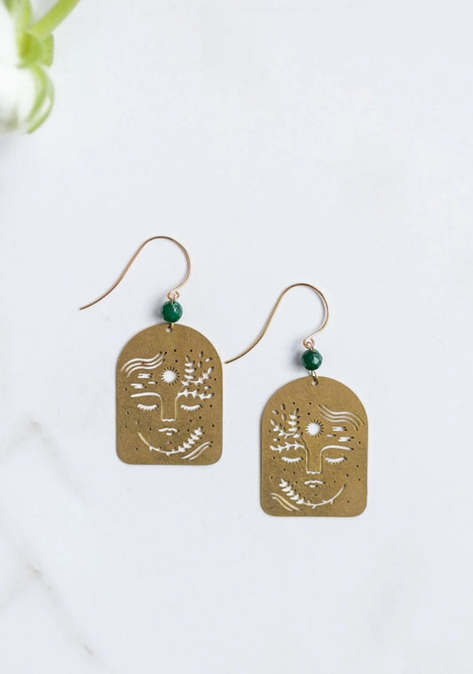 Jade Empowered Woman Earrings
