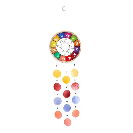 Zodiac Capiz Rope Chime