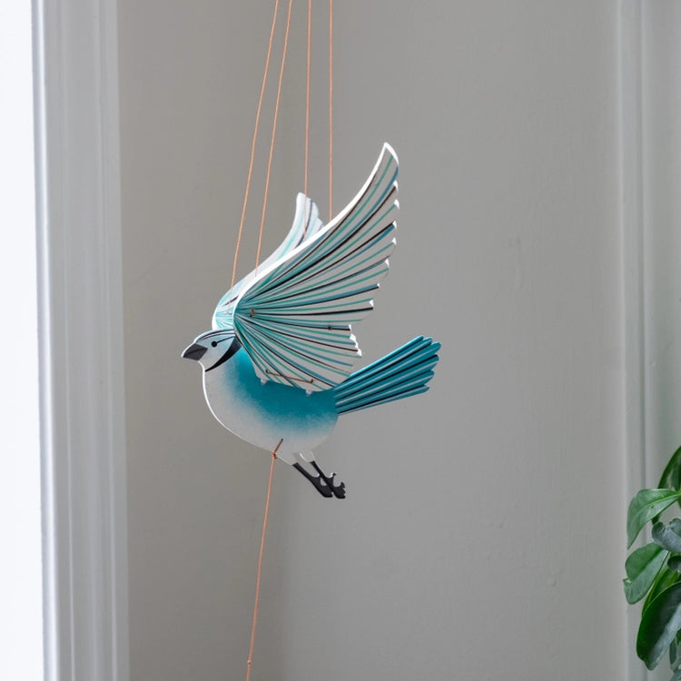 Blue Jay Flying Mobile