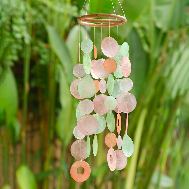 Small Round Capiz Chime