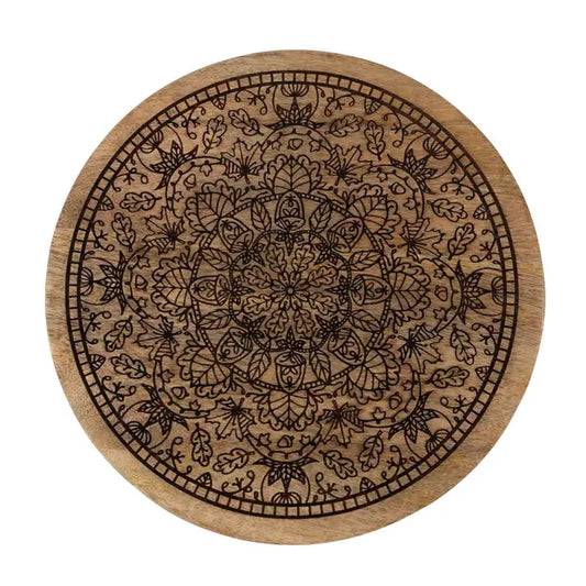 Mandala Wooden Lazy Susan