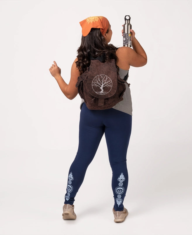 Peace Tree Slouchy Backpack