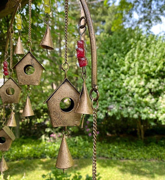Recycled Iron Bird Chime
