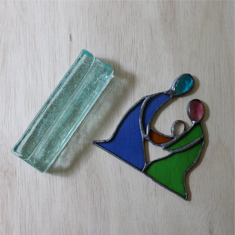 Recycled Glass Nativity