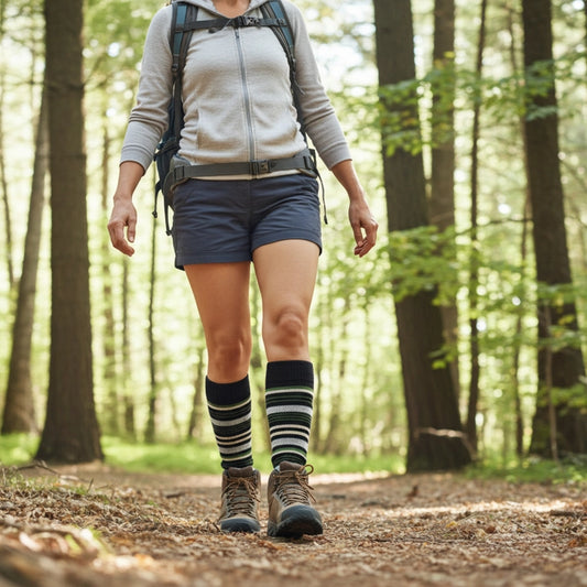 Striped Moss Alpaca Socks