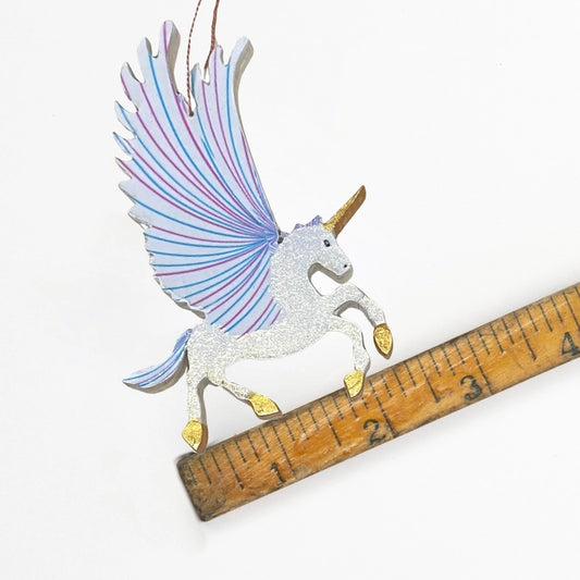 Unicorn Wooden Ornament