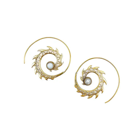 Moonstone Spike Earrings
