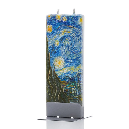 Starry Night Flat Handmade Candle