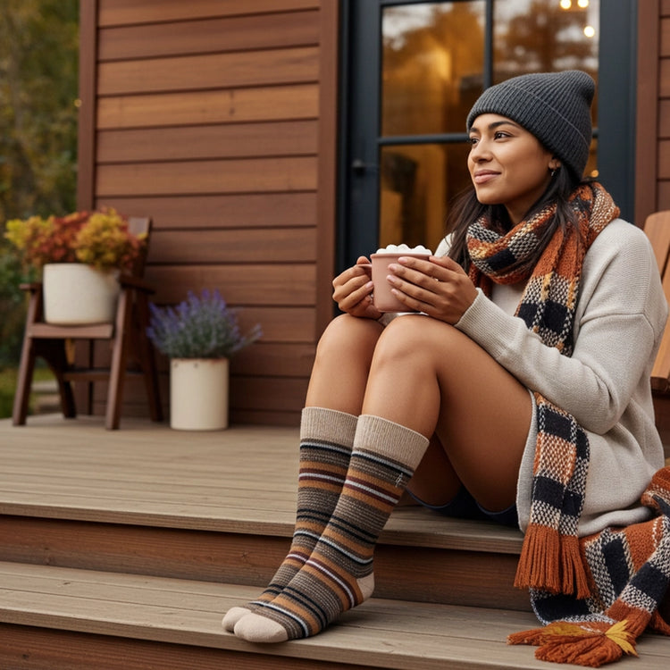 Striped Tierra Alpaca Socks