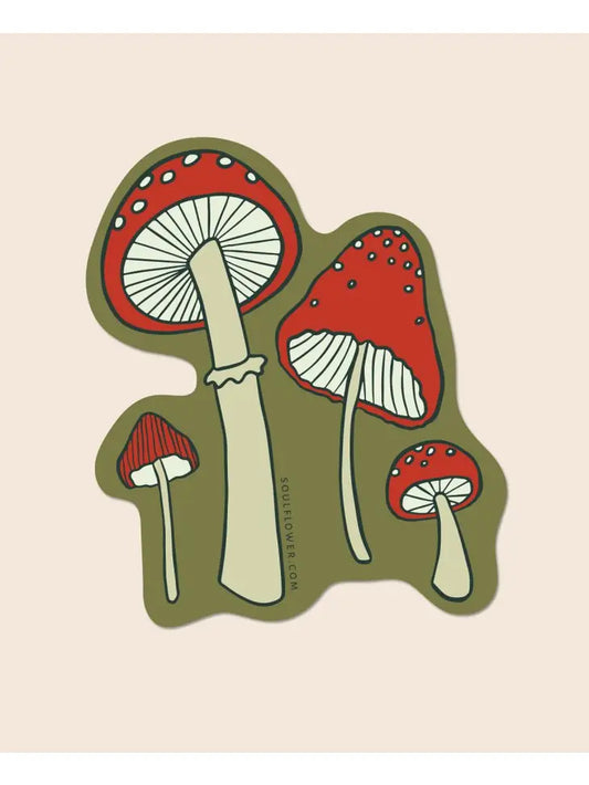 Red Mushroom Sticker