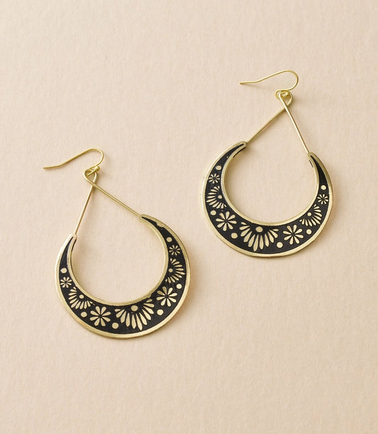 Nisha Crescent Hoop Earrings