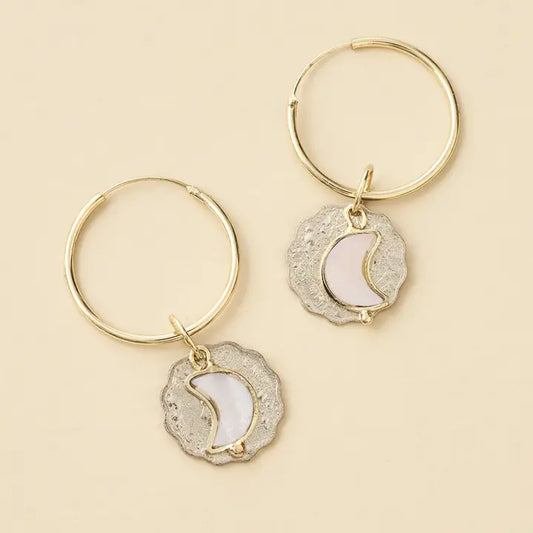 Sikka Coin Hoop Earring