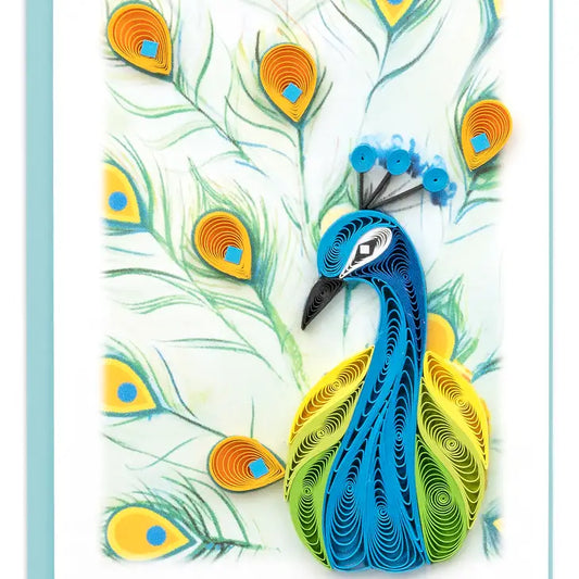 Quilling Peacock Note Card