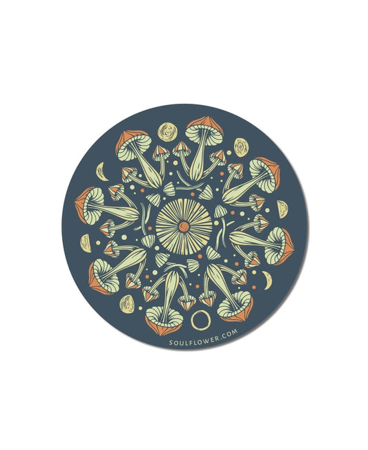 Mushroom Mandala Sticker