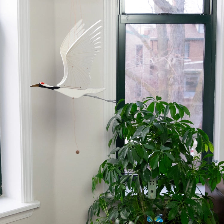 Crane Bird Flying Mobile