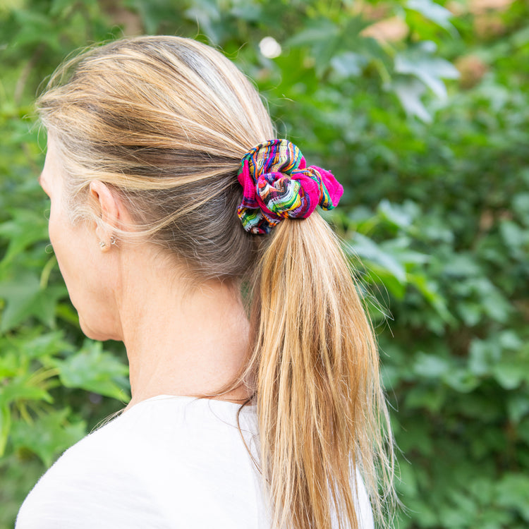 Guatemalan Scarf Scrunchies