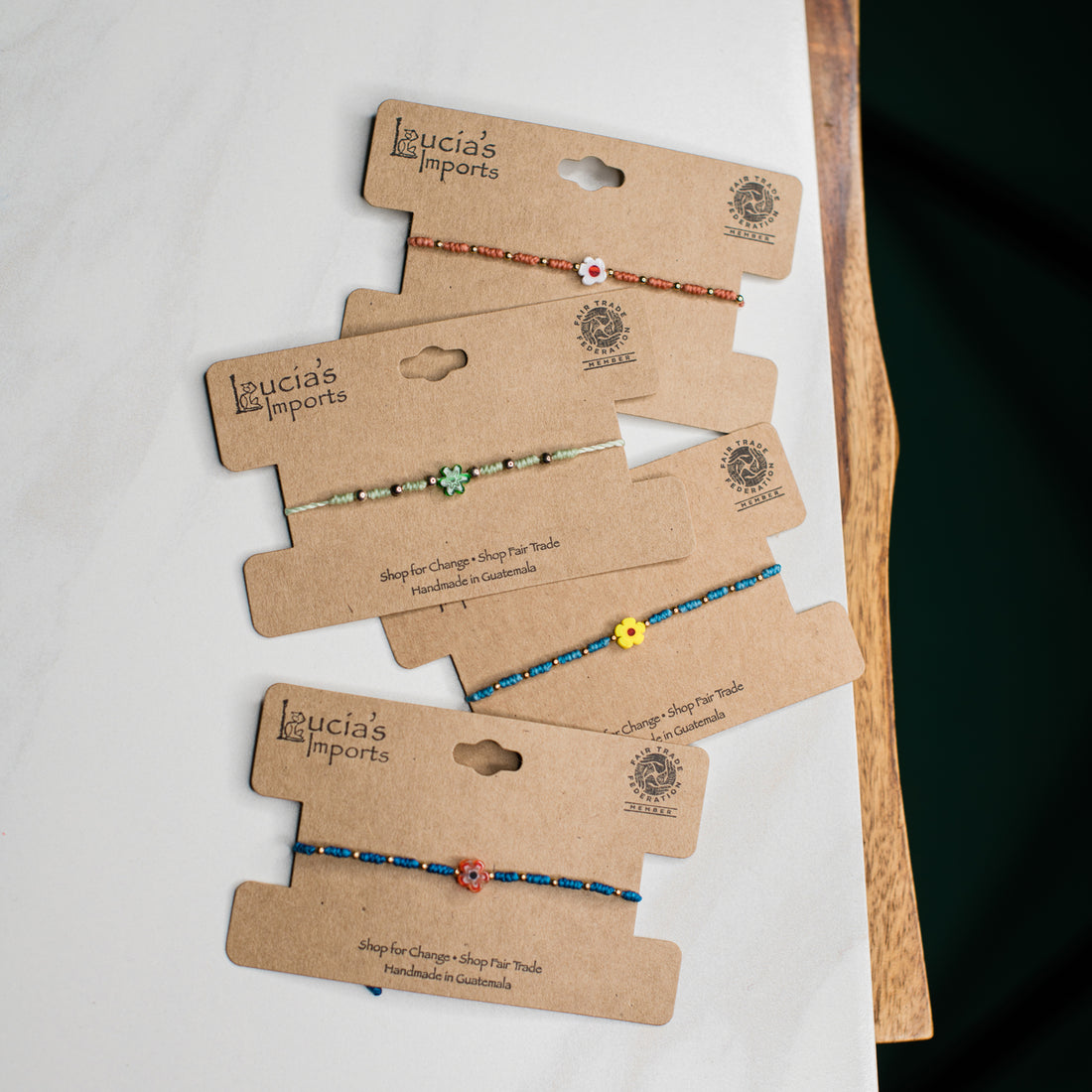 Flower Power String Bracelet – Lucia's World Emporium