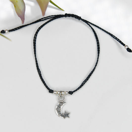 Moon String Charm Bracelet
