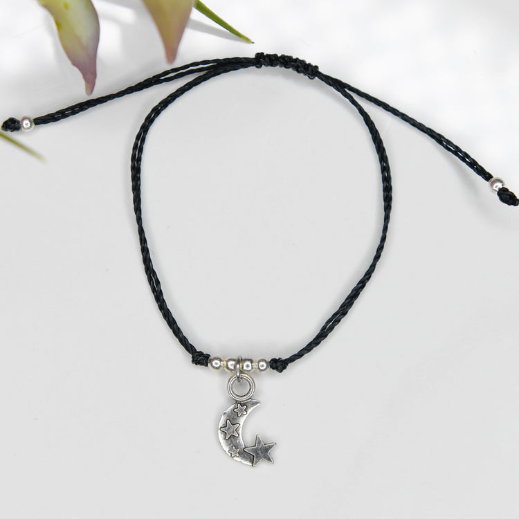 Moon String Charm Bracelet