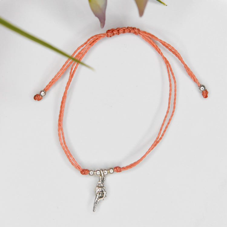 Shell String Charm Bracelet