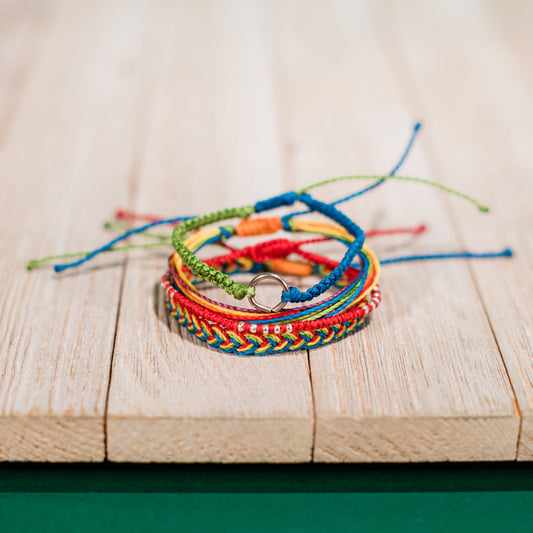 Elements Carded Bracelet Set - Rainbow