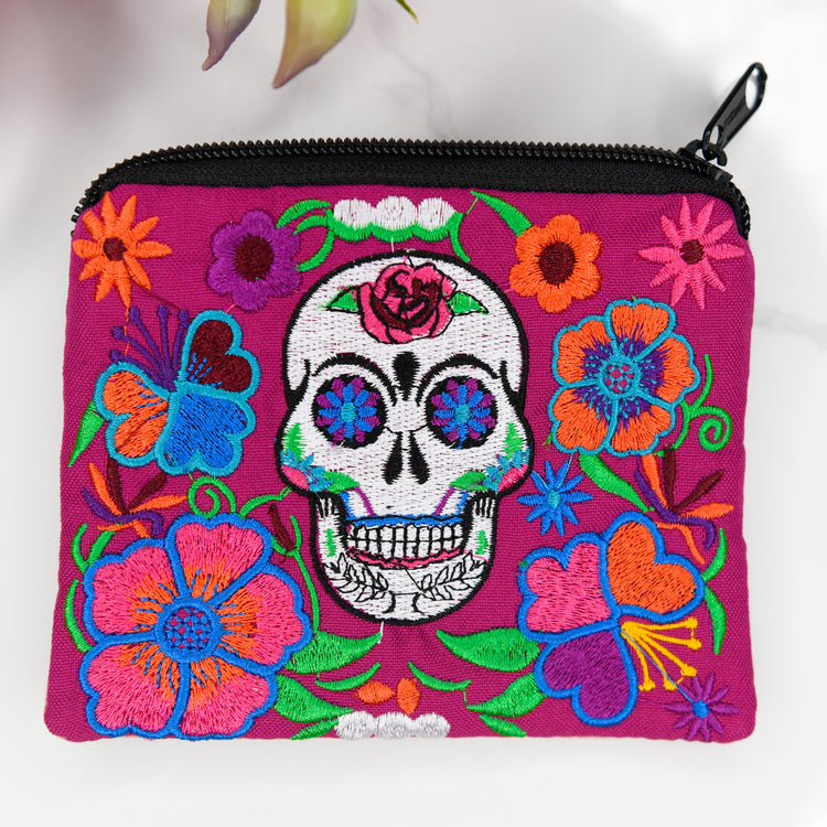 Sugar Skull Coin Bag