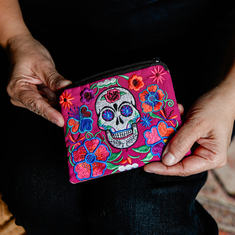 Sugar Skull Coin Bag