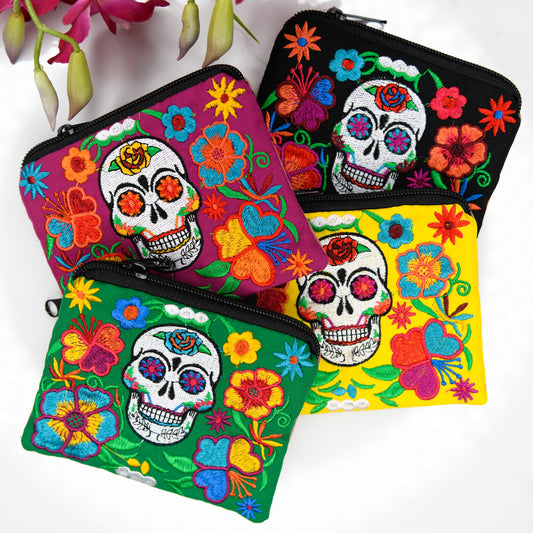 Sugar Skull Coin Bag